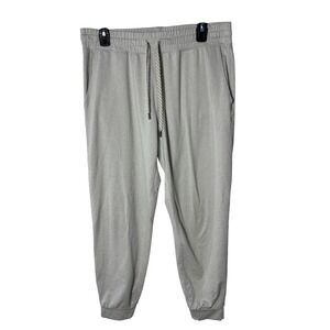 Vuori women's large performance jogger grey beige Dreamknit athlesure